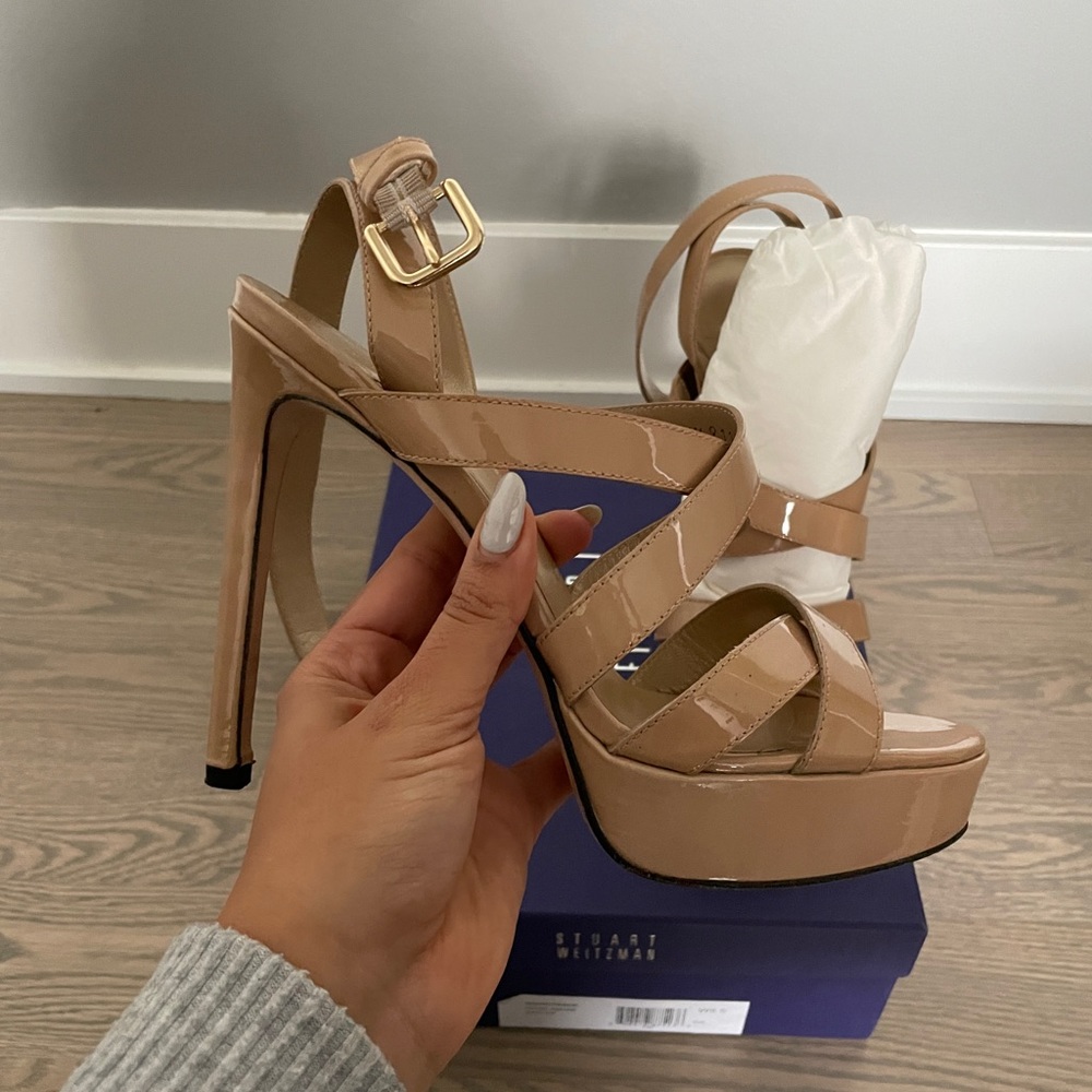 Nude Platform heels
